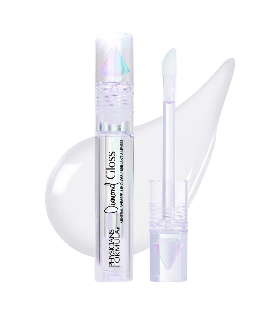 Lūpu spīdums Physicians Formula Mineral Wear Diamond Gloss, Crystal Clear, 4,6 ml cena un informācija | Lūpu krāsas, balzāmi, spīdumi, vazelīns | 220.lv