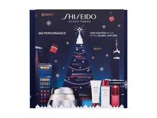 Праздничный набор Shiseido Benefiance для женщин: разглаживающий крем против морщин, 50 мл + очищающая пенка, 15 мл + балансирующий лосьон-уход, 30 мл + активирующая сыворотка Energising, 10 мл цена и информация | Кремы для лица | 220.lv