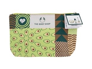 Ķermeņa kopšanas komplekts The Body Shop Avocado sievietēm: dušas želeja, 60 ml + roku krēms, 30 ml + ķermeņa sviests, 50 ml + kosmētikas somiņa cena un informācija | Dušas želejas, eļļas | 220.lv