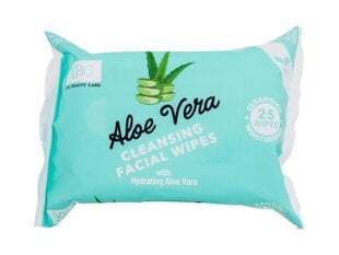 Sejas tīrīšanas salvetes Xpel Aloe Vera Cleansing Facial Wipes, 25 gab. cena un informācija | Sejas ādas kopšana | 220.lv