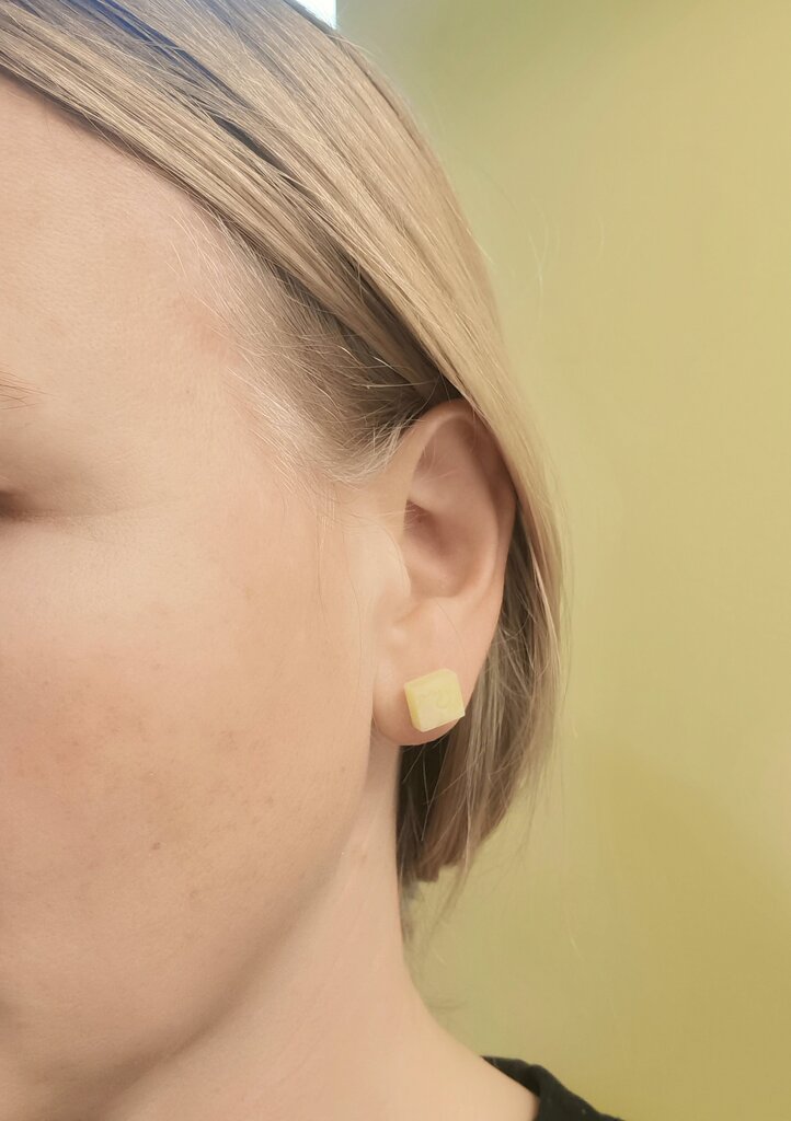 Apzeltīta sudraba auskari sievietēm Amber Storm ar dzintaru cena un informācija | Auskari | 220.lv