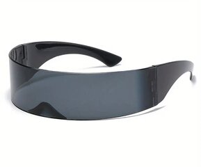 Футуристические однополые солнцезащитные очки для женщин и мужчин, черного цвета. цена и информация | Женские солнцезащитные очки | 220.lv