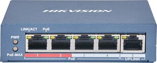 Hikvision DS-3E0105P-E (B) цена и информация | Коммутаторы (Switch) | 220.lv
