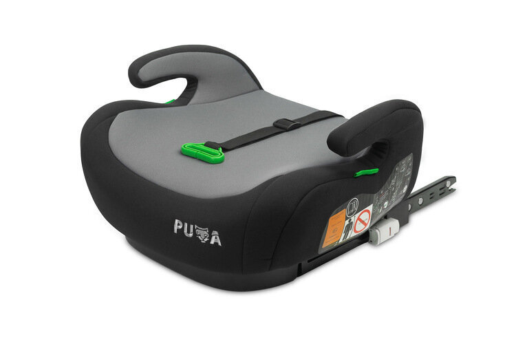 Caretero autokrēsliņš - paaugstinājums Puma Isofix-I-Size, 125-150 cm, black cena un informācija | Autokrēsliņi | 220.lv