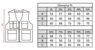 Veste vīriešiem Olympina PL3, zaļa цена и информация | Мужские жилетки | 220.lv