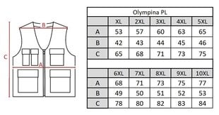 Veste vīriešiem Olympina PL5, bēša цена и информация | Мужские жилетки | 220.lv