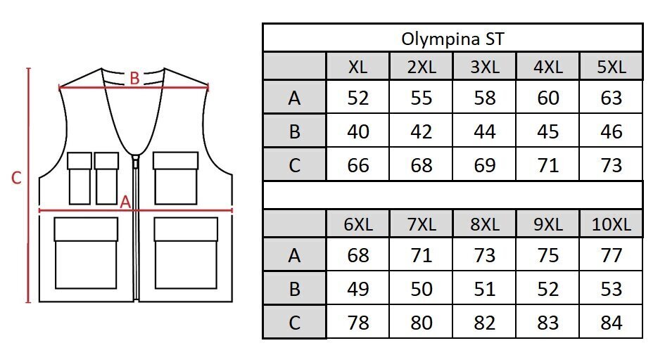 Veste vīriešiem Olympina ST1, bēša cena un informācija | Vīriešu vestes | 220.lv