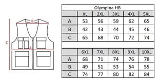 Veste vīriešiem Olympina HB15, zila цена и информация | Мужские жилетки | 220.lv