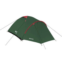Tūrisma trīsvietīga telts, zaļa цена и информация | Палатки | 220.lv