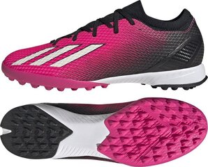 Futbola apavi Adidas X Speedportal.3 TF, 45 1/3. izmērs, rozā cena un informācija | Futbola apavi | 220.lv