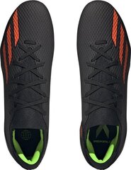 Futbola apavi Adidas X Speedportal.3 FG, 47 1/3. izmērs, melni cena un informācija | Futbola apavi | 220.lv