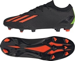 Futbola apavi Adidas X Speedportal.3 FG, 47 1/3. izmērs, melni cena un informācija | Futbola apavi | 220.lv