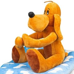 Plīša suns ar segu, 30 cm, brūns cena un informācija | Mīkstās (plīša) rotaļlietas | 220.lv