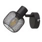 Searchlight sienas lampa Meshy Cage 81201-1BK cena un informācija | Sienas lampas | 220.lv