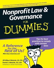 Nonprofit Law and Governance For Dummies цена и информация | Самоучители | 220.lv