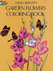 Garden Flowers Coloring Book cena un informācija | Grāmatas mazuļiem | 220.lv