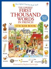 First Thousand Words in French Sticker Book цена и информация | Книги для малышей | 220.lv