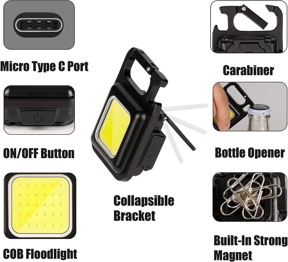 LED uzlādējams lukturītis Goapa cena un informācija | Lukturi | 220.lv