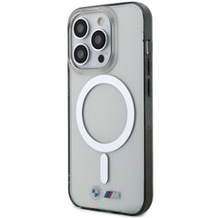 BMW BMHMP15LHCRS iPhone 15 Pro 6.1" transparent hardcase Silver Ring MagSafe цена и информация | Чехлы для телефонов | 220.lv