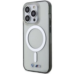 BMW BMHMP15XHCRS iPhone 15 Pro Max 6.7" transparent hardcase Silver Ring MagSafe цена и информация | Чехлы для телефонов | 220.lv