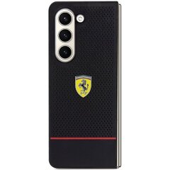 Ferrari FEHCZFD5PSEK Z Fold5 F946 czarny|black hardcase Perforated Line цена и информация | Чехлы для телефонов | 220.lv
