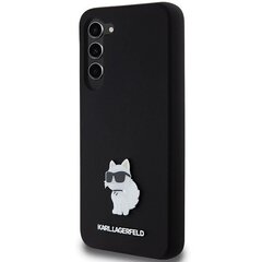 Karl Lagerfeld KLHCS23MSMHCNPK S23+ S916 czarny|black hardcase Silicone Choupette Metal Pin цена и информация | Чехлы для телефонов | 220.lv