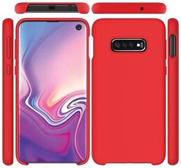 Fusion elegance fibre protect silicone case for Samsung G965 Galaxy S9 Plus красный цена и информация | Чехлы для телефонов | 220.lv