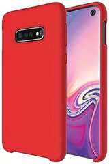 Fusion elegance fibre protect silicone case for Samsung G965 Galaxy S9 Plus красный цена и информация | Чехлы для телефонов | 220.lv