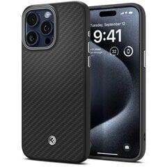 Spigen Enzo Aramid Mag Case with MagSafe for iPhone 15 Pro - Matte Black цена и информация | Чехлы для телефонов | 220.lv