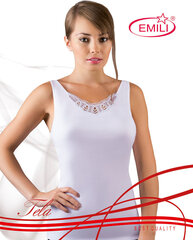 T-krekls sievietēm Emili, balts cena un informācija | Sieviešu bodiji, apakškrekli | 220.lv