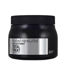 Mitrinoša matu maska ​​ bojātiem matiem Matrix Total Results Pro Solutionist Total Treat Mask, 500ml цена и информация | Распылите крем-спрей на волосы на расстоянии 20-25 см, расчешите их расческой. | 220.lv