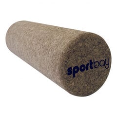 Masāžas rullītis Sportbay Cork Fascia Roller, 30x10 cm, brūns цена и информация | Аксессуары для массажа | 220.lv