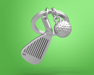 Meta[l]morphosis atslēgu piekariņš Golfs MTM929-01, 1 gab. цена и информация | Брелки | 220.lv