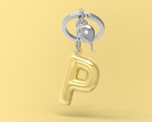 Metalmorphose atslēgu piekariņš Burts - P MTM10P, 1 gab. cena un informācija | Atslēgu piekariņi | 220.lv