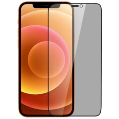 „Nillkin“ Tempered Glass чёрное защитное стекло толщиной 0,26 мм - конфиденциальность (iPhone 12 Mini) цена и информация | Защитные пленки для телефонов | 220.lv