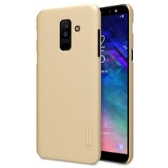 „Nillkin“ Frosted Shield чехол - золотой + защитная пленка для экрана (Galaxy A6+ 2018) цена и информация | Чехлы для телефонов | 220.lv