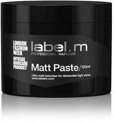 Паста для укладки волос Label.M Complete Matt Paste, для матового эффекта, 120 мл цена и информация | Средства для укладки волос | 220.lv