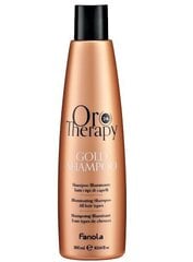 Attīrošs šampūns visiem matu tipiem Fanola Oro Therapy 24K Gold Shampoo, 300ml cena un informācija | Šampūni | 220.lv