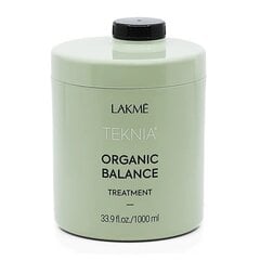 Barojoša matu maska visiem matu tipiem ​​Lakmé Teknia Organic Balance Treatment,1000 ml ​ cena un informācija | Kosmētika matu stiprināšanai | 220.lv