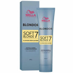 Balinošs matu krēms Wella Blondor Soft Blonde 7 Oil Infused Cream Lightner, 200 g цена и информация | Краска для волос | 220.lv