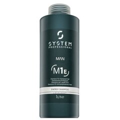 System Professional Man Energy Shampoo укрепляющий шампунь для ежедневного использования 1000 мл цена и информация | Шампуни | 220.lv