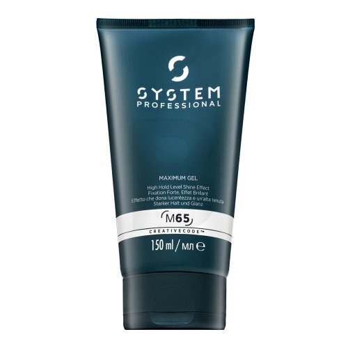 Matu veidošanas želeja System Professional Man Maximum Gel M65, 150 ml ​ cena un informācija | Matu veidošanas līdzekļi | 220.lv