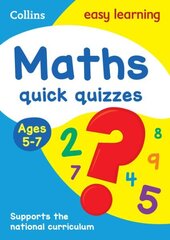 Maths Quick Quizzes Ages 5-7: Ideal for Home Learning цена и информация | Книги для подростков  | 220.lv