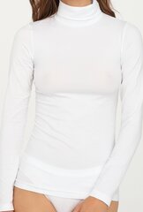 белая длинная блузка с жабо базовый размер больших размеров цена и информация | Нательные женские майки | 220.lv