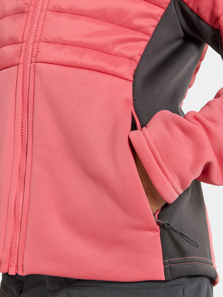 Didriksons meiteņu siltināts džemperis NEJLIKA, koraļļu rozā цена и информация | Jakas, džemperi, žaketes, vestes meitenēm | 220.lv