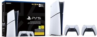 Playstation 5 Slim, digital + 2x DualSense Controllers cena un informācija | Sony Datortehnika | 220.lv