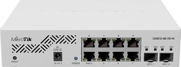 MikroTik CSS610-8G-2S+IN cena un informācija | Komutatori (Switch) | 220.lv