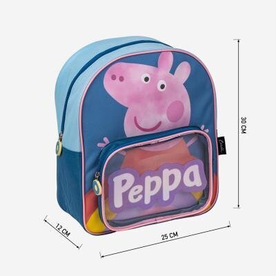 Bērnu mugursoma Cūciņa Pepa (Peppa Pig) Cerda, zila cena un informācija | Skolas somas | 220.lv