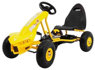 Детский картинг с педалями Champion, желтый цена и информация | Игрушки для мальчиков | 220.lv