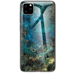 „Marble“ твердый силиконовый (TPU) чехол – синий (iPhone 11 Pro Max) цена и информация | Чехлы для телефонов | 220.lv